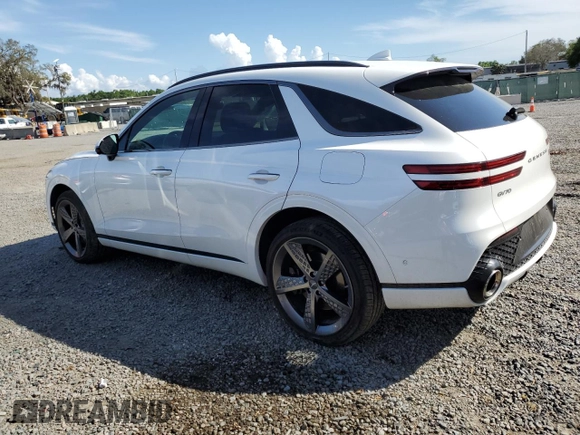 2023 Genesis GV70 2.5T with VIN KMUMADTB3PU130129, listed as a Copart auction lot 51048085 with 11,539 mi miles and Salvage Title. Bid and sale history available at DreamBid. Image 2.