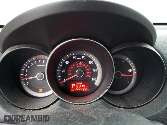 2010 Kia Forte EX with VIN KNAFU4A2XA5843209, listed as a Copart auction lot 74316334 with 144,433 mi miles and Salvage Title. Bid and sale history available at carsss.com. Image 9.