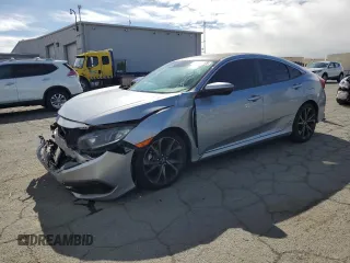 2020 Honda Civic Sedan Sport with VIN 19XFC2F80LE201662, listed as a Copart auction lot 47834565 with 96,261 mi miles and Salvage Title. Bid and sale history available at carsss.com. Image 1.