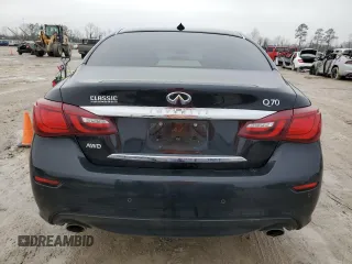 2018 Infiniti Q70 Luxe with VIN JN1BY1ARXJM220246, listed as a Copart auction lot 43276115 with 133,292 mi miles and Salvage title. Bid and sale history available at DreamBid. Image 6.