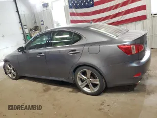 2012 Lexus IS 250 with VIN JTHBF5C22C5166690, listed as a Copart auction lot 46827125 with 98,001 mi miles and Salvage Title. Bid and sale history available at DreamBid. Image 2.