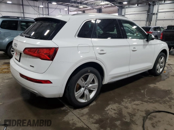 2019 Audi Q5 Premium Plus with VIN WA1BNAFY2K2035945, listed as a Copart auction lot 57507345 with 79,866 mi miles and Salvage title. Bid and sale history available at DreamBid. Image 3.