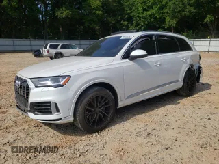 2021 Audi Q7 Premium Plus z VIN WA1LJAF72MD034440, wystawiony jako Copart lot #58164365 z przebiegiem Nie podano mil oraz Szkoda całkowita • Salvage title. Historia ofert i sprzedaży dostępna na DreamBid. Obrazek 1.