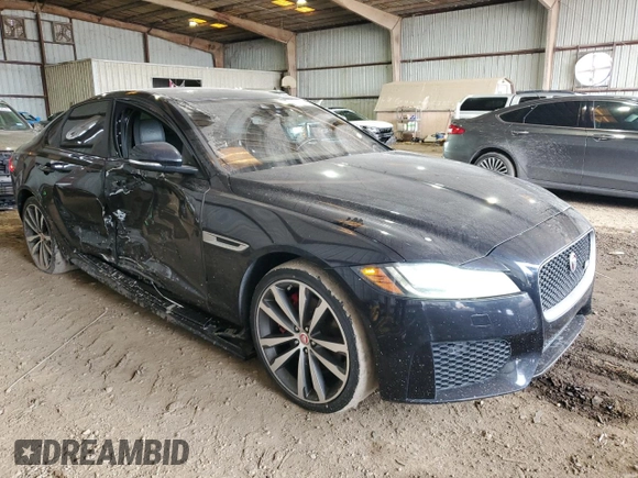 2017 Jaguar XF S with VIN SAJBG4BV1HCY37243, listed as a Copart auction lot 42147675 with 92,250 mi miles and Salvage Title. Bid and sale history available at carsss.com. Image 4.