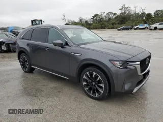 2024 Mazda CX-90 Premium with VIN JM3KKDHA5R1110905, listed as a Copart auction lot 42195375 with 17,575 mi miles and Salvage title. Bid and sale history available at DreamBid. Image 4.