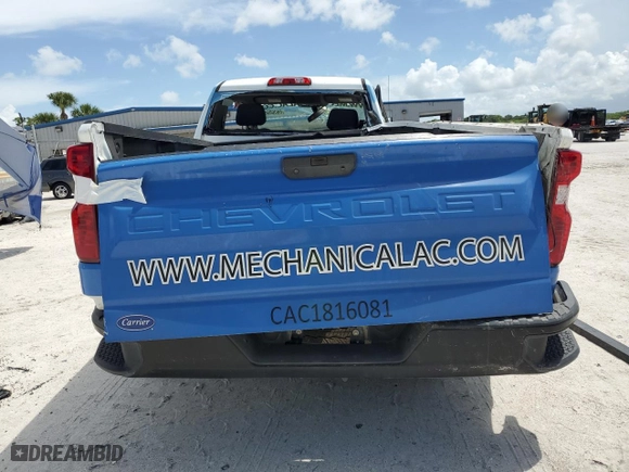 2022 Chevrolet Silverado 1500 LTD Work Truck with VIN 3GCNWAED4NG125964, listed as a Copart auction lot 66000584 with 84,000 mi miles and Non Repairable. Bid and sale history available at carsss.com. Image 6.