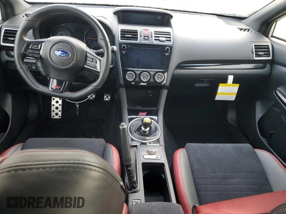 2021 Subaru WRX STI with VIN JF1VA2S69M9811240, listed as a Copart auction lot 81196594 with 29,333 mi miles and Salvage title. Bid and sale history available at DreamBid. Image 8.
