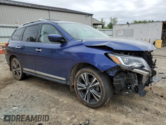 2020 Nissan Pathfinder Platinum with VIN 5N1DR2DM7LC623131, listed as a Copart auction lot 52731565 with 75,779 mi miles and Salvage title. Bid and sale history available at DreamBid. Image 4.