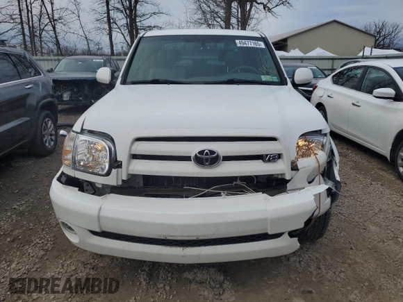 2005 Toyota Tundra Ltd with VIN 5TBDT48125S470766, listed as a Copart auction lot 49477165 with 132,031 mi miles and Salvage Title. Bid and sale history available at carsss.com. Image 5.