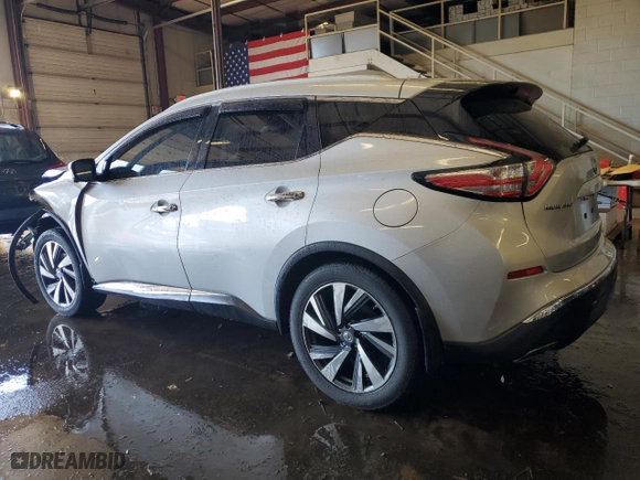 2015 Nissan Murano SL with VIN 5N1AZ2MH2FN255066, listed as a Copart auction lot 46307395 with 101,032 mi miles and Salvage Title. Bid and sale history available at carsss.com. Image 2.