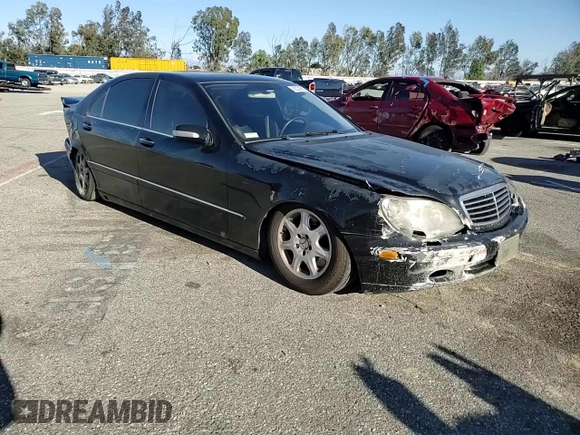 2001 Mercedes-Benz S-Class with VIN WDBNG70J61A199696, listed as a Copart auction lot 46324395 with 0 mi miles and Salvage Title. Bid and sale history available at carsss.com. Image 11.