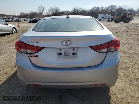 2013 Hyundai Elantra Limited with VIN 5NPDH4AE7DH195812, listed as a Copart auction lot 48744385 with 120,567 mi miles and Salvage Title. Bid and sale history available at DreamBid. Image 6.