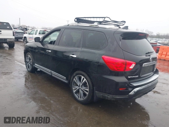 2020 Nissan Pathfinder Platinum with VIN 5N1DR2DM2LC597568, listed as a IAAI auction lot 41868520 with 50,794 mi miles. Bid and sale history available at carsss.com. Image 3.