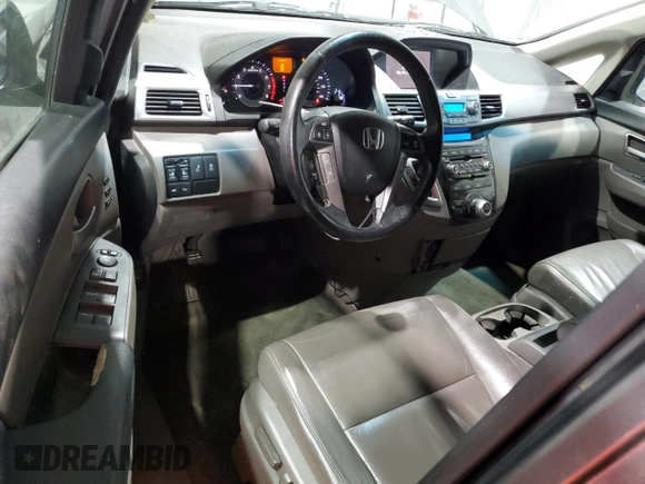 2013 Honda Odyssey Touring with VIN 5FNRL5H91DB024040, listed as a Copart auction lot 57241615 with 163,788 mi miles and Salvage title. Bid and sale history available at DreamBid. Image 8.
