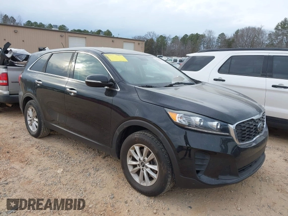 2019 Kia Sorento LX with VIN 5XYPG4A35KG577548, listed as a IAAI auction lot 41463981 with 74,260 mi miles. Bid and sale history available at carsss.com. Image 1.