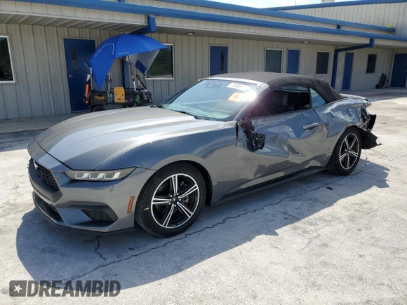 2024 Ford Mustang EcoBoost with VIN 1FAGP8UH1R5132733, listed as a Copart auction lot 52517845 with 19,070 mi miles and Clean Title. Bid and sale history available at carsss.com. Image 1.
