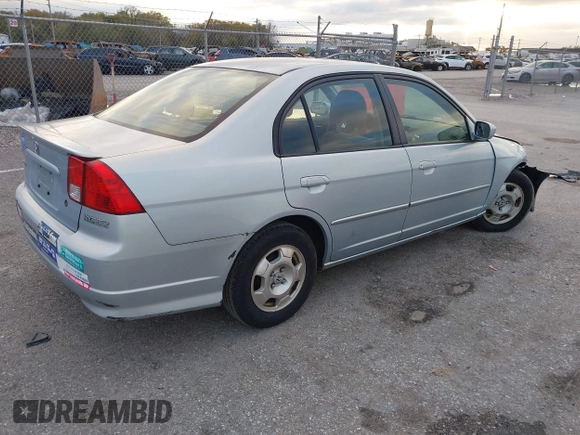 2005 Honda Civic with VIN JHMES96675S017131, listed as a IAAI auction lot 40768095 with 119,142 mi miles and . Bid and sale history available at DreamBid. Image 4.