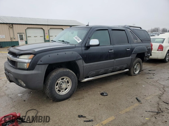 2004 Chevrolet Avalanche LS with VIN 3GNGK22G14G308771, listed as a Copart auction lot 86562484 with 289,294 mi miles and Salvage Title. Bid and sale history available at DreamBid. Image 1.