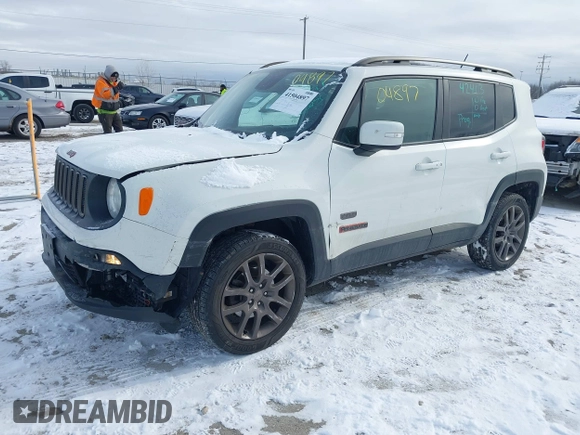 2016 Jeep Renegade Latitude with VIN ZACCJBBT9GPD73507, listed as a IAAI auction lot 41504897 with 108,331 mi miles. Bid and sale history available at carsss.com. Image 2.