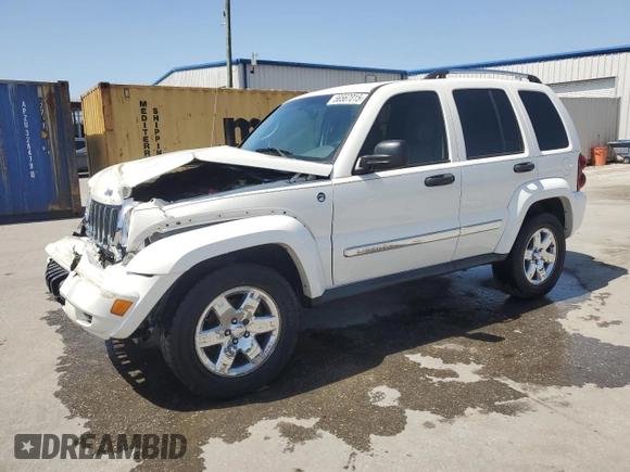 2005 Jeep Liberty Limited with VIN 1J8GL58K95W508943, listed as a Copart auction lot 56567015 with 164,898 mi miles and Salvage title. Bid and sale history available at DreamBid. Image 1.