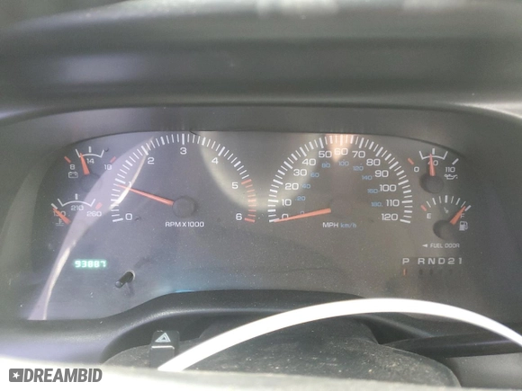 1999 Dodge Ram 1500 with VIN 3B7HF13Z5XG200847, listed as a Copart auction lot 88750315 with 93,887 mi miles and Salvage Title. Bid and sale history available at carsss.com. Image 9.