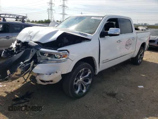 2019 Ram 1500 Limited with VIN 1C6SRFHT1KN793953, listed as a Copart auction lot 71838354 with 76,681 mi miles and Salvage title. Bid and sale history available at DreamBid. Image 1.