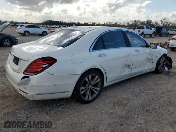 2017 Mercedes-Benz S 550e with VIN WDDUG6DB2HA316894, listed as a Copart auction lot 85319614 with 97,561 mi miles and Salvage Title. Bid and sale history available at DreamBid. Image 3.