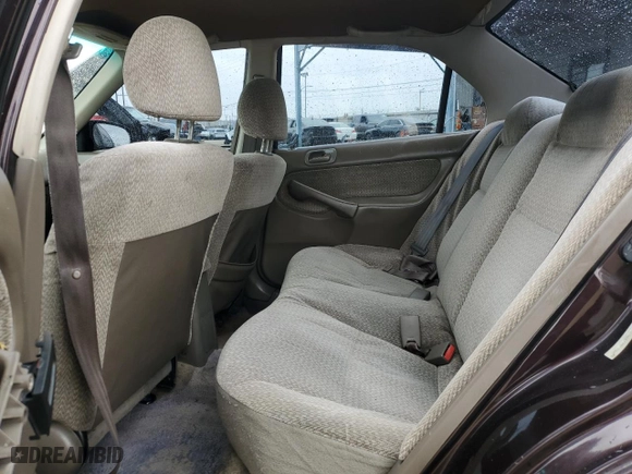 2000 Honda Civic LX with VIN 2HGEJ667XYH556058, listed as a Copart auction lot 50757035 with 151,460 mi miles and Salvage Title. Bid and sale history available at carsss.com. Image 10.