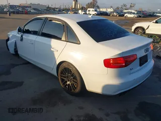 2014 Audi A4 Premium with VIN WAUAFAFL2EN024639, listed as a IAAI auction lot 41444440 with 149,547 mi miles. Bid and sale history available at carsss.com. Image 3.