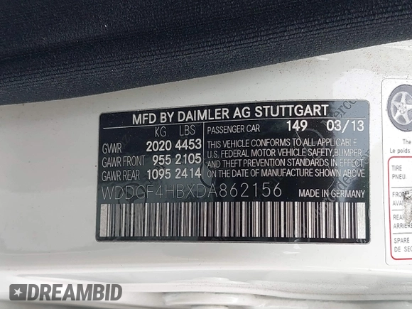 2013 Mercedes-Benz C 250 Sport z VIN WDDGF4HBXDA862156, wystawiony jako IAAI lot #42425713 z przebiegiem Nie podano mil oraz . Historia ofert i sprzedaży dostępna na DreamBid. Obrazek 9.