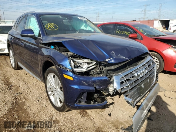 2018 Audi Q5 Premium Plus with VIN WA1BNAFY5J2196689, listed as a Copart auction lot 66144602 with 52,815 mi miles. Bid and sale history available at carsss.com. Image 1.