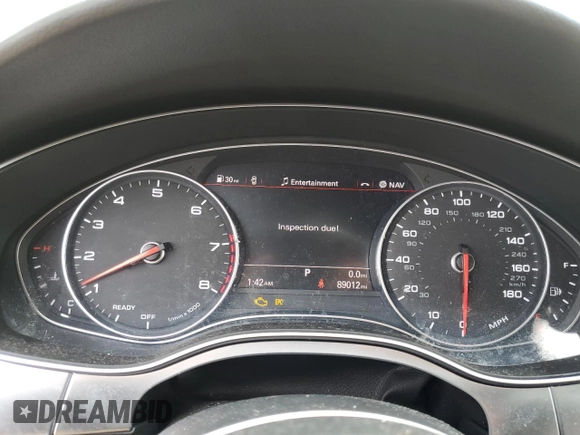 2017 Audi A6 Premium Plus with VIN WAUG8AFC1HN111571, listed as a Copart auction lot 52824935 with 89,012 mi miles and Clean Title. Bid and sale history available at carsss.com. Image 9.