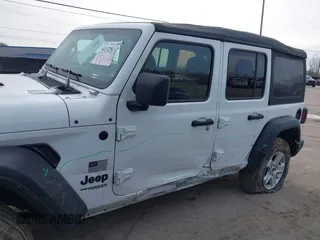 2022 Jeep Wrangler Unlimited Sport with VIN 1C4HJXDG9NW195083, listed as a IAAI auction lot 41515229 with 44,445 mi miles and . Bid and sale history available at DreamBid. Image 14.