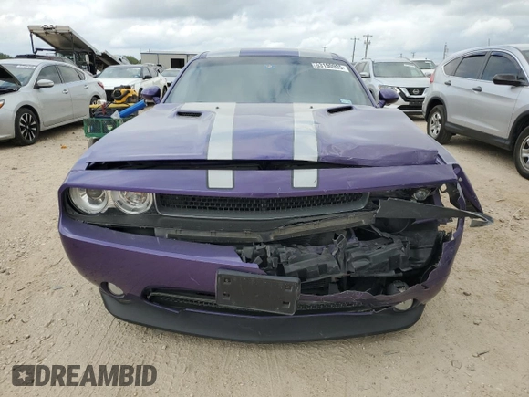 2013 Dodge Challenger R/T with VIN 2C3CDYBTXDH671611, listed as a Copart auction lot 53190985 with 54,331 mi miles and Salvage Title. Bid and sale history available at carsss.com. Image 5.
