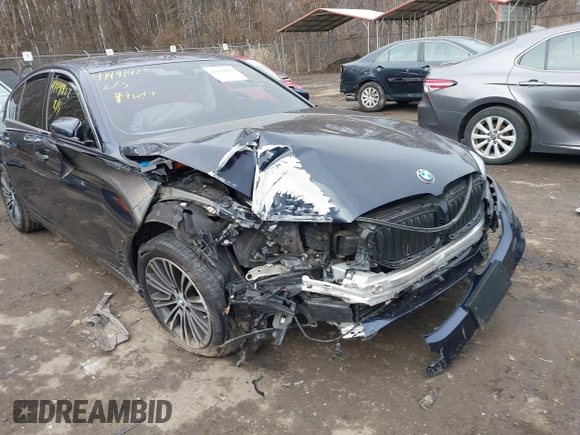 2018 BMW 5 Series 530e with VIN WBAJA9C51JB252601, listed as a IAAI auction lot 41491422 with 35,148 mi miles and . Bid and sale history available at DreamBid. Image 6.