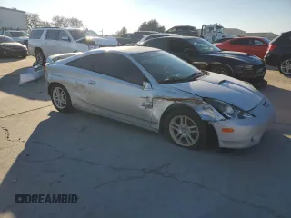 2000 Toyota Celica GT with VIN JTDDR32T1Y0046786, listed as a Copart auction lot 82707594 with 201,791 mi miles and Salvage Title. Bid and sale history available at carsss.com. Image 4.