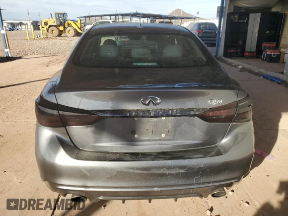 2019 Infiniti Q50 3.0t LUXE with VIN JN1EV7AP4KM515173, listed as a Copart auction lot 85491254 with 69,118 mi miles and Salvage Title. Bid and sale history available at carsss.com. Image 6.