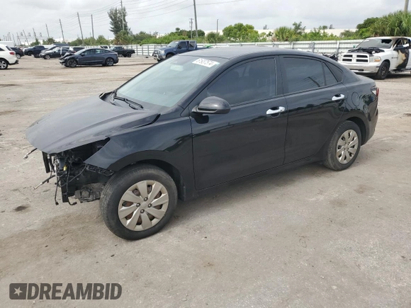 2022 Kia Rio S with VIN 3KPA24AD1NE454960, listed as a Copart auction lot 61937574 with 28,452 mi miles and Salvage Title. Bid and sale history available at carsss.com. Image 1.