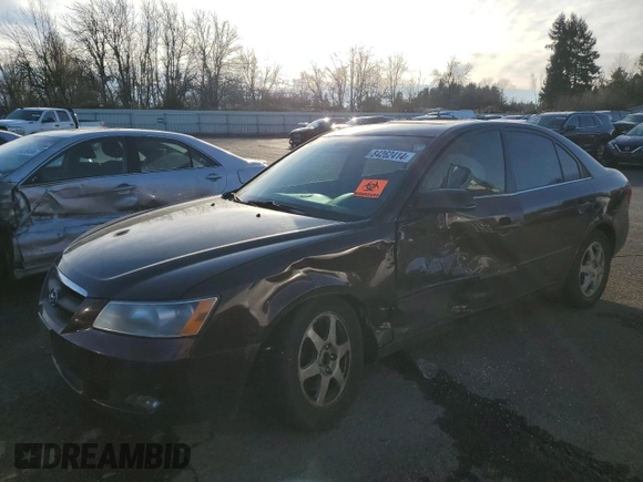 2006 Hyundai Sonata GLS with VIN 5NPEU46F36H121386, listed as a Copart auction lot 84262414 with Not Provided miles and Salvage Title. Bid and sale history available at DreamBid. Image 1.