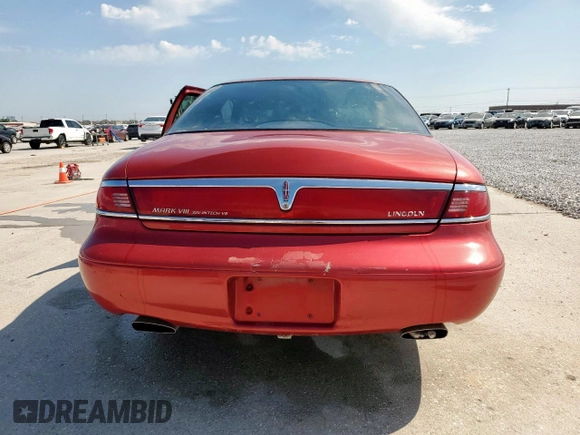 1997 Lincoln Mark VIII with VIN 1LNLM91V7VY638752, listed as a Copart auction lot 53286455 with 126,803 mi miles and Salvage Title. Bid and sale history available at DreamBid. Image 6.