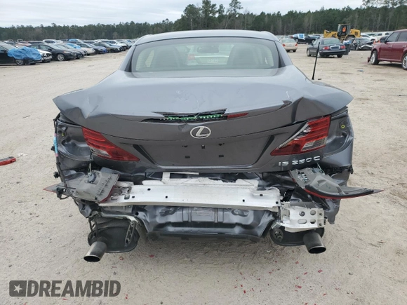 2014 Lexus IS 250 C with VIN JTHFF2C21E2530893, listed as a Copart auction lot 88097695 with 34,258 mi miles and Salvage title. Bid and sale history available at DreamBid. Image 6.