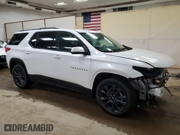 2021 Chevrolet Traverse RS with VIN 1GNEVJKW8MJ247336, listed as a Copart auction lot 65919404 with 48,202 mi miles and Salvage Title. Bid and sale history available at carsss.com. Image 4.