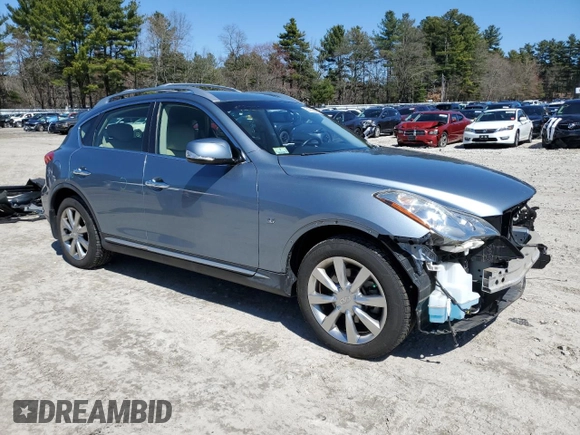 2017 Infiniti QX50 z VIN JN1BJ0RPXHM386827, wystawiony jako Copart lot #51993565 z przebiegiem 53 872 mil mil oraz Szkody całkowita. Historia ofert i sprzedaży dostępna na DreamBid. Obrazek 4.