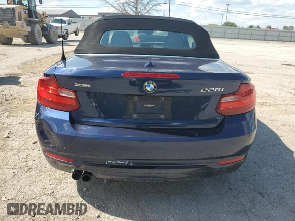 2016 BMW 2 Series 228i xDrive with VIN WBA1L9C50GV324969, listed as a Copart auction lot 72618854 with 71,300 mi miles and Salvage Title. Bid and sale history available at carsss.com. Image 6.