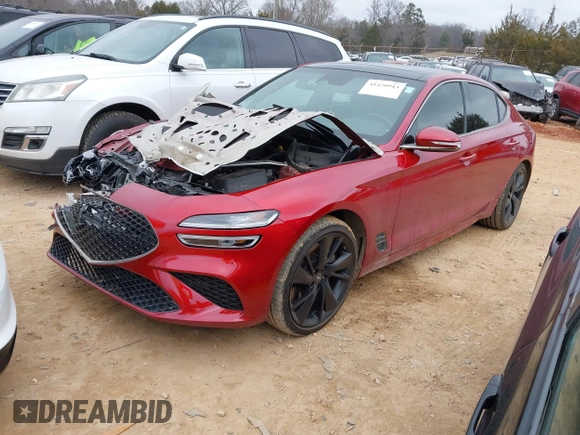 2023 Genesis G70 3.3T with VIN KMTG54TE7PU115245, listed as a IAAI auction lot 41420913 with 28,383 mi miles. Bid and sale history available at carsss.com. Image 19.