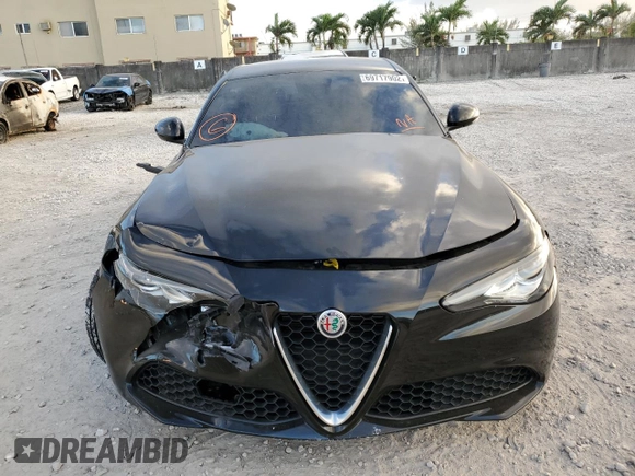 2019 Alfa Romeo Giulia Sport with VIN ZARFAMAN0K7621862, listed as a Copart auction lot 69717902 with 30,731 mi miles. Bid and sale history available at carsss.com. Image 5.