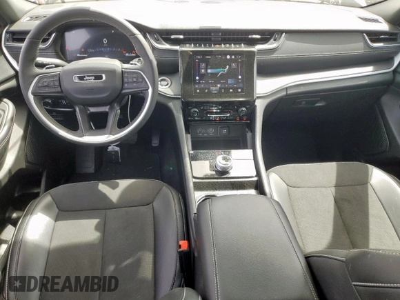 2024 Jeep Grand Cherokee Laredo X with VIN 1C4RJGAG2RC243586, listed as a Copart auction lot 56725245 with 10,735 mi miles and Salvage title. Bid and sale history available at DreamBid. Image 8.