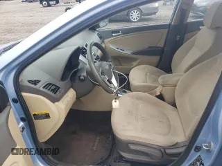 2012 Hyundai Accent GLS with VIN KMHCU4AE2CU185101, listed as a Copart auction lot 51101345 with 126,835 mi miles and Salvage Title. Bid and sale history available at carsss.com. Image 7.