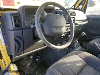 2001 Jeep Wrangler Sport with VIN 1J4FA49S21P312522, listed as a Copart auction lot 54698935 with 201,199 mi miles and Salvage Title. Bid and sale history available at carsss.com. Image 8.