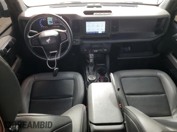 2021 Ford Bronco with VIN 1FMEE5BH5MLB03650, listed as a Copart auction lot 43584385 with 12,104 mi miles and Salvage Title. Bid and sale history available at DreamBid. Image 8.